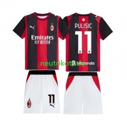 Fußballtrikot AC Mailand Pulisic 11 Kinder Heim 2026-2027 Kurzarm