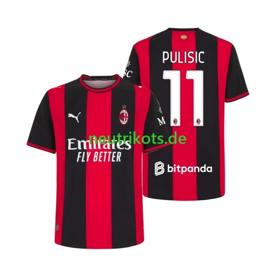 Fußballtrikot AC Mailand Pulisic 11 Herren Heim 2026-2027 Kurzarm
