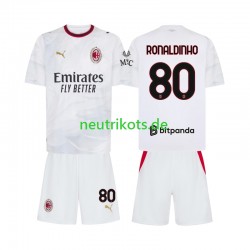 Fußballtrikot AC Mailand Ronaldinho 80 Kinder Auswärts 2026-2027 Kurzarm