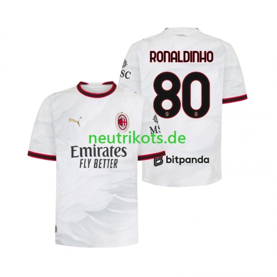 Fußballtrikot AC Mailand Ronaldinho 80 Herren Auswärts 2026-2027 Kurzarm