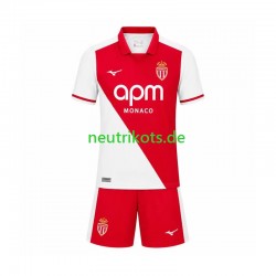 Fußballtrikot AS Monaco Kinder Heim 2026-2027 Kurzarm Fußballtrikot AS Monaco Kinder Heim 2026-2027 Kurzarm