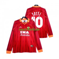 Fußballtrikot AS Rom Totti 10 2000 Retro Herren Heim 1999 Langarm Fußballtrikot AS Rom Totti 10 2000 Retro Herren Heim 1999 Langarm