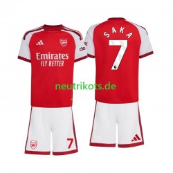 Fußballtrikot Arsenal Bukayo Saka 7 Kinder Heim 2026-2027 Kurzarm Fußballtrikot Arsenal Bukayo Saka 7 Kinder Heim 2026-2027 Kurzarm