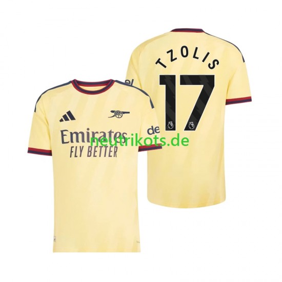 Fußballtrikot Arsenal Christos Tzolis 17 Herren Ausweich 2026-2027 Kurzarm