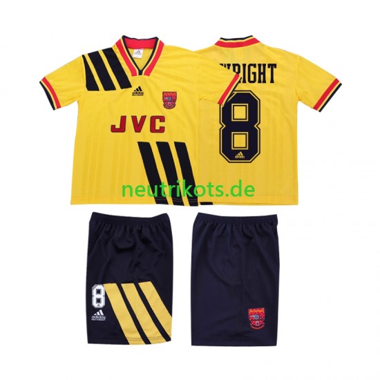 Fußballtrikot Arsenal WRIGHT 8 1993 Retro Kinder Auswärts 1994 Kurzarm