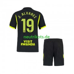 Fußballtrikot Atlético Madrid Julian Alvarez 19 Kinder Auswärts 2026-2027 Kurzarm