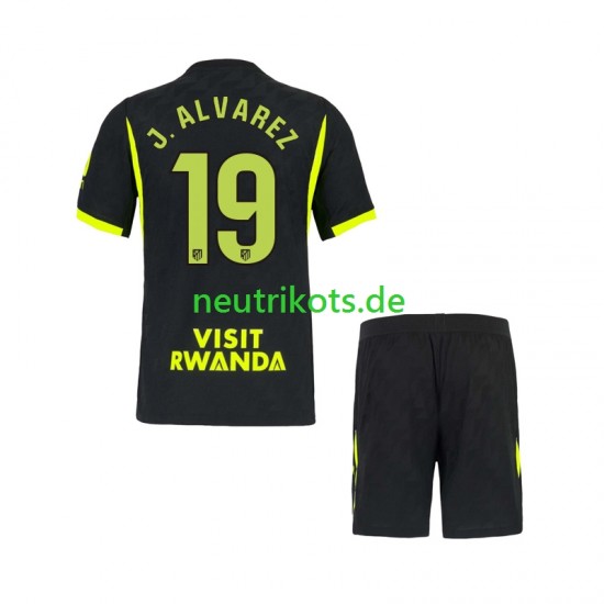 Fußballtrikot Atlético Madrid Julian Alvarez 19 Kinder Auswärts 2026-2027 Kurzarm