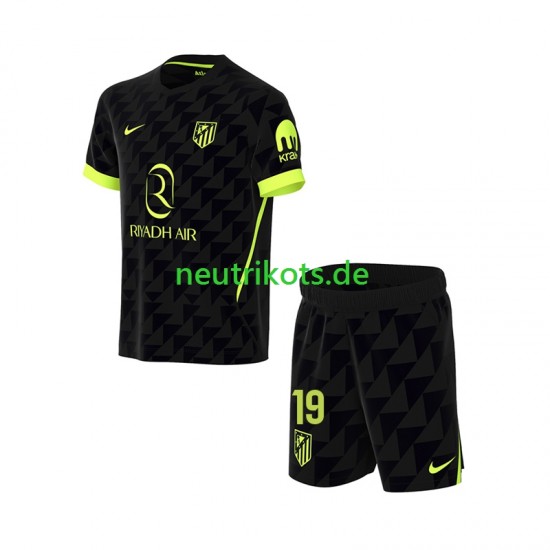 Fußballtrikot Atlético Madrid Julian Alvarez 19 Kinder Auswärts 2026-2027 Kurzarm