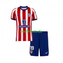Fußballtrikot Atlético Madrid Julian Alvarez 19 Kinder Heim 2026-2027 Kurzarm
