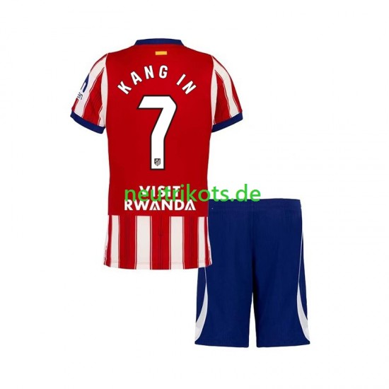 Fußballtrikot Atlético Madrid Lee Kang-in 7 Kinder Heim 2026-2027 Kurzarm