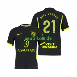 Fußballtrikot Atlético Madrid Obed Vargas 21 Herren Auswärts 2026-2027 Kurzarm