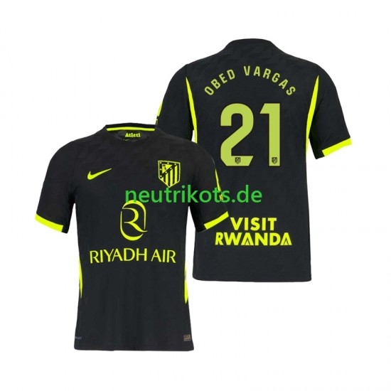 Fußballtrikot Atlético Madrid Obed Vargas 21 Herren Auswärts 2026-2027 Kurzarm
