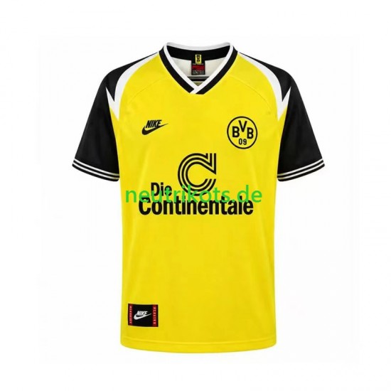 Fußballtrikot Borussia Dortmund 1995 Retro Herren Heim Kurzarm