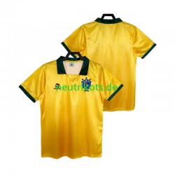 Fußballtrikot Brasilien 1988 Retro Herren Heim Kurzarm