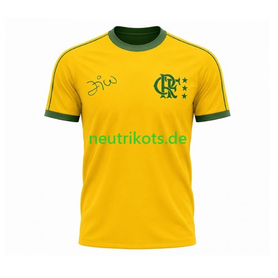 Fußballtrikot CR Flamengo Retro Herren Heim Kurzarm