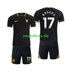 Fußballtrikot Chlesea Morgan Rogers 17 Kinder Auswärts 2026-2027 Kurzarm Fußballtrikot Chlesea Morgan Rogers 17 Kinder Auswärts 2026-2027 Kurzarm