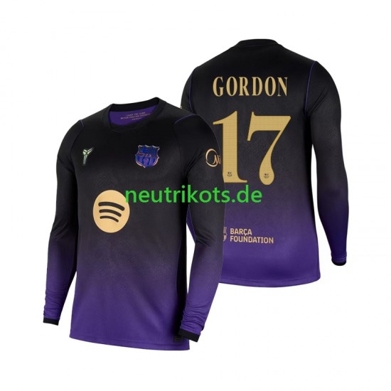 Fußballtrikot FC Barcelona Anthony Gordon 17 Herren Auswärts 2026-2027 Langarm