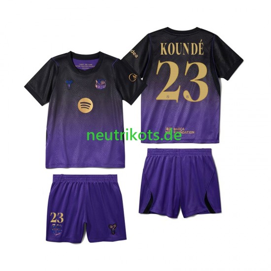 Fußballtrikot FC Barcelona Jules Kounde 23 Kinder Auswärts 2026-2027 Kurzarm