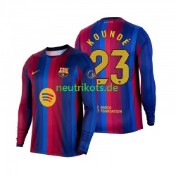 Fußballtrikot FC Barcelona Jules Kounde 23 Herren Heim 2026-2027 Langarm