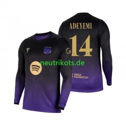 Fußballtrikot FC Barcelona Karim Adeyemi 14 Herren Auswärts 2026-2027 Langarm