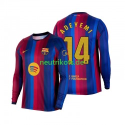 Fußballtrikot FC Barcelona Karim Adeyemi 14 Herren Heim 2026-2027 Langarm