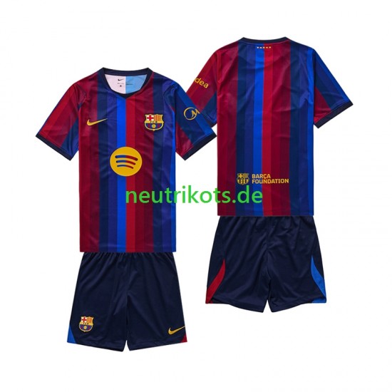 Fußballtrikot FC Barcelona Kinder Heim 2026-2027 Kurzarm