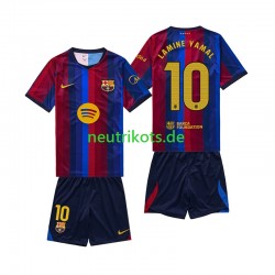 Fußballtrikot FC Barcelona Lamine Yamal 10 Kinder Heim 2026-2027 Kurzarm