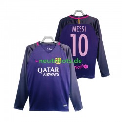 Fußballtrikot FC Barcelona Lionel Messi 10 2016 2017 Retro Herren Auswärts Langarm Fußballtrikot FC Barcelona Lionel Messi 10 2016 2017 Retro Herren Auswärts Langarm