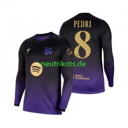 Fußballtrikot FC Barcelona Pedri 8 Herren Auswärts 2026-2027 Langarm