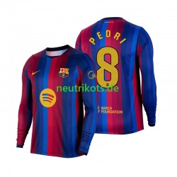 Fußballtrikot FC Barcelona Pedri 8 Herren Heim 2026-2027 Langarm