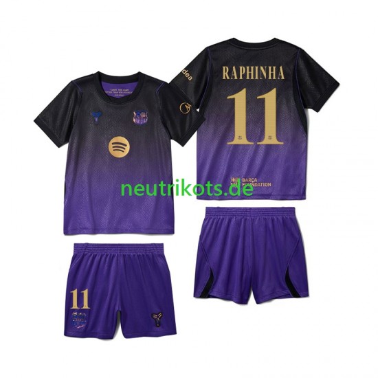 Fußballtrikot FC Barcelona Raphinha 11 Kinder Auswärts 2026-2027 Kurzarm