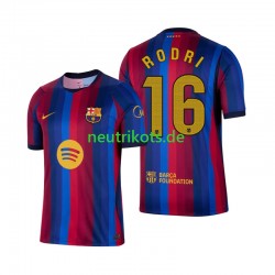 Fußballtrikot FC Barcelona Rodri 16 Herren Heim 2026-2027 Kurzarm