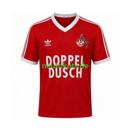 Fußballtrikot FC Köln 1984 1985 Retro Herren Auswärts Kurzarm