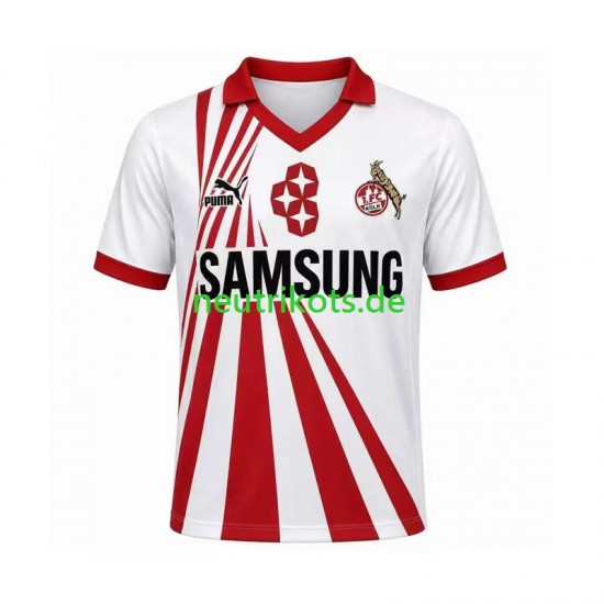 Fußballtrikot FC Köln 1990 1991 Retro Herren Heim Kurzarm