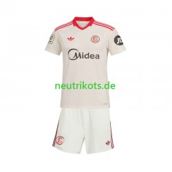 Fußballtrikot FC Sevilla Retro Kinder Heim 2025-2026 Kurzarm
