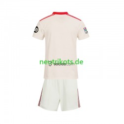 Fußballtrikot FC Sevilla Retro Kinder Heim 2025-2026 Kurzarm