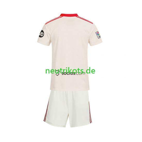 Fußballtrikot FC Sevilla Retro Kinder Heim 2025-2026 Kurzarm