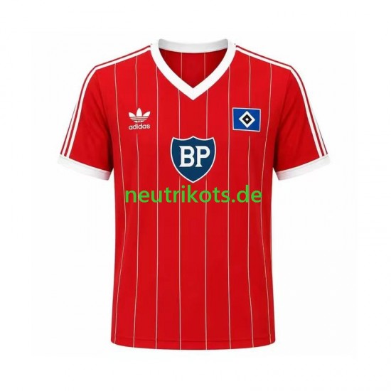 Fußballtrikot Hamburger SV 1984 Retro Herren Auswärts Kurzarm