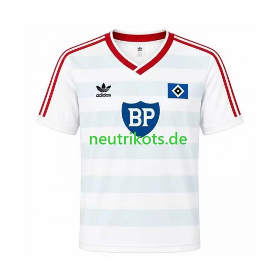 Fußballtrikot Hamburger SV 1986 Retro Herren Auswärts Kurzarm