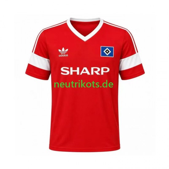 Fußballtrikot Hamburger SV 1988 Retro Herren Auswärts Kurzarm