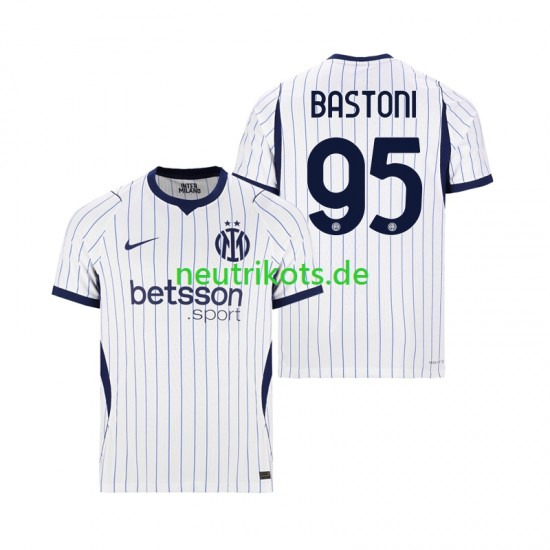 Fußballtrikot Inter Mailand Alessandro Bastoni 95 Herren Auswärts 2026-2027 Kurzarm