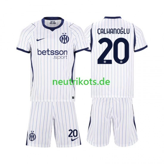 Fußballtrikot Inter Mailand Hakan Calhanoglu 20 Kinder Auswärts 2026-2027 Kurzarm