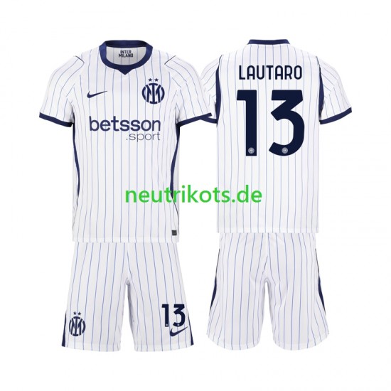 Fußballtrikot Inter Mailand Lautaro Martinez 13 Kinder Auswärts 2026-2027 Kurzarm
