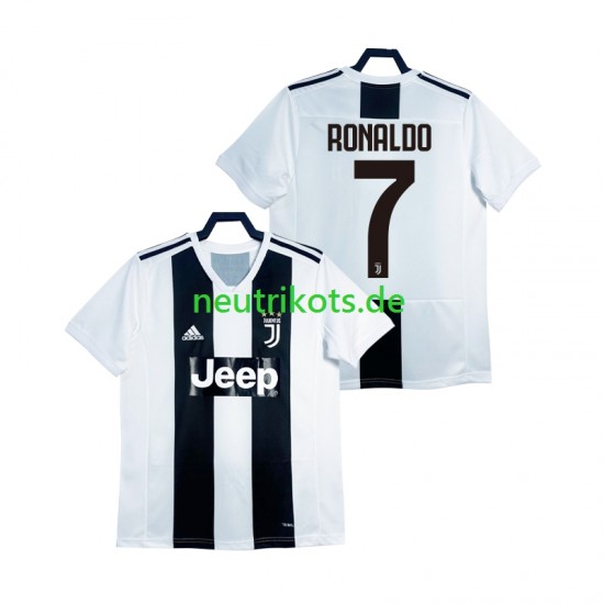 Fußballtrikot Juventus Turin Cristiano Ronaldo 2018 2019 Retro Herren Heim Kurzarm