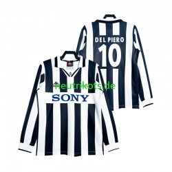 Fußballtrikot Juventus Turin DEL PIERO 10 1997 Retro Herren Heim Langarm
