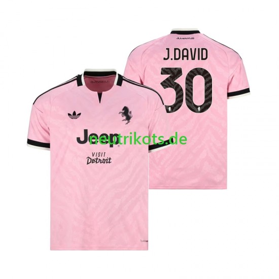 Fußballtrikot Juventus Turin Jonathan David 30 Herren Auswärts 2026-2027 Kurzarm