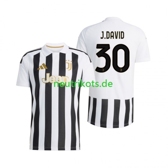 Fußballtrikot Juventus Turin Jonathan David 30 Herren Heim 2026-2027 Kurzarm
