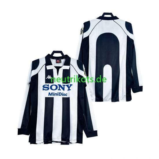 Fußballtrikot Juventus Turin 1997 1998 Retro Herren Heim Langarm