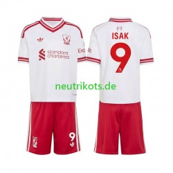 Fußballtrikot Liverpool Alexander Isak 9 Kinder Auswärts 2026-2027 Kurzarm