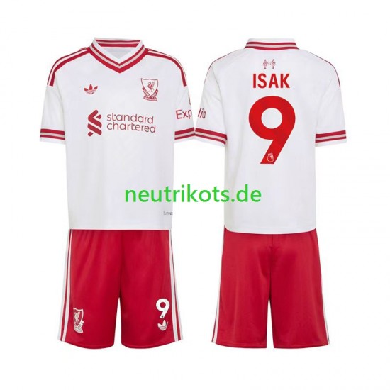 Fußballtrikot Liverpool Alexander Isak 9 Kinder Auswärts 2026-2027 Kurzarm